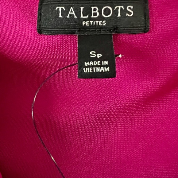 Talbots petite fuchsia pink dress - Picture 3 of 8
